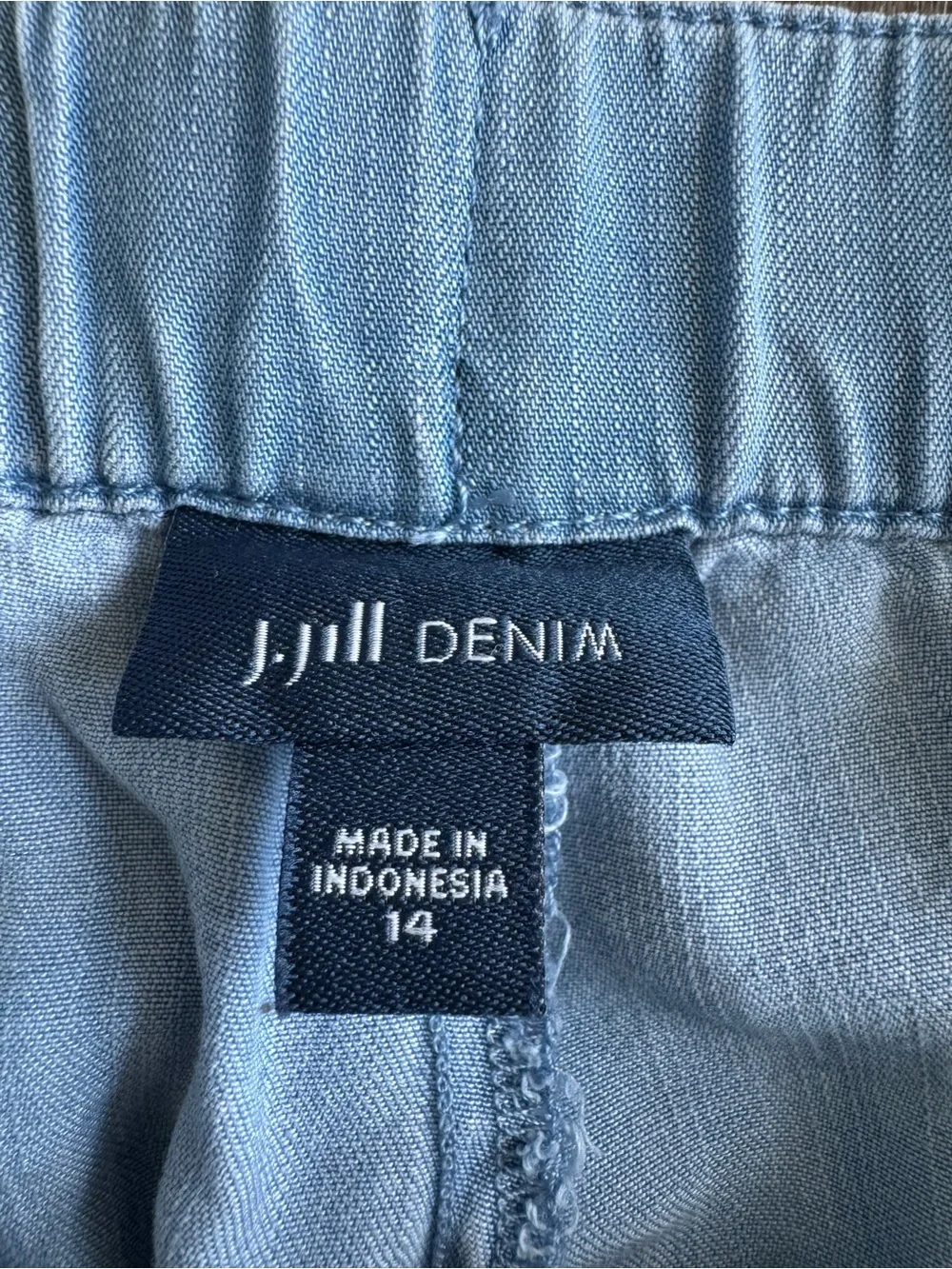 J. Jill Light Blue Wide-Leg Chinos Size 14